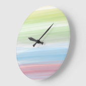 Monogram-Rustikale Multicolor-Aquamarine Acrylklem Große Wanduhr (Winkel)