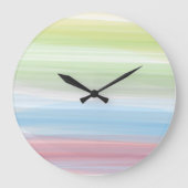 Monogram-Rustikale Multicolor-Aquamarine Acrylklem Große Wanduhr (Vorderseite)