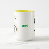 Monogram S Dinosaur Festive Cheer and Goodwill Tasse (Zentrum)