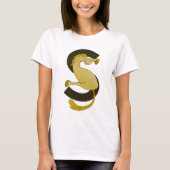 Monogram S Funny Pony Customized T-Shirt (Vorderseite)