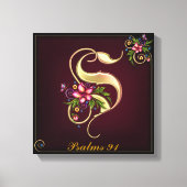 Monogram S Premium Wrapped Canvas (Gloss) Leinwanddruck (Vorderseite)