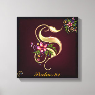 Monogram S Premium Wrapped Canvas (Gloss) Leinwanddruck