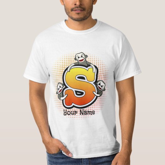 Monogram S Sock Monkey T - Shirt (Vorderseite)