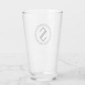 Monogram S - Viking Style - Pint Glass Glas (Rückseite)