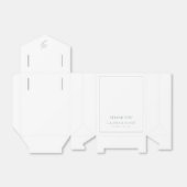 Monogram Sage Green Elegant Wedding Vielen Dank Geschenkschachtel (Ungefaltet)