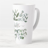 Monogram Sage Green Eucalyptus Greenerenerenerity Milchtasse (Rechte Ecke)
