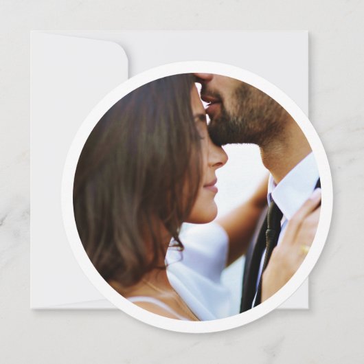 Monogram Sage Grey Frame Foto Save the Date Einladung (Rückseite)