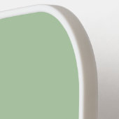 Monogram Salbei Blau, modern minimalistisch Pickleball Schläger (Linke Seite)