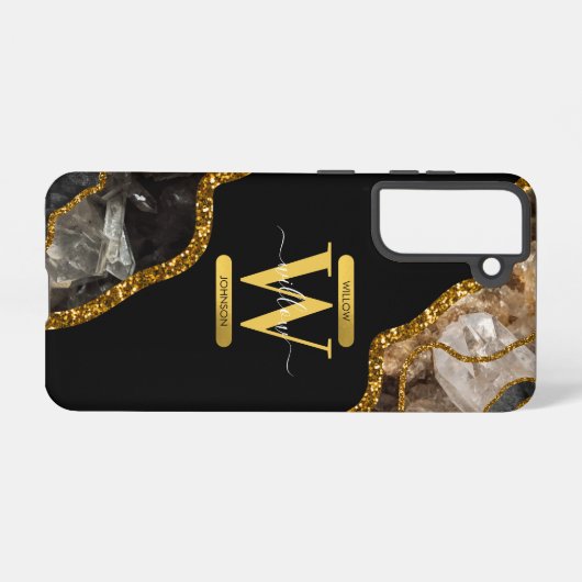 Monogram Samsung Galaxy Hülle (Rückseite (Horizontal))