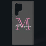 Monogram Samsung Galaxy S22 Ultra Case Hülle<br><div class="desc">Monogram Samsung Galaxy S22 Ultra Case</div>