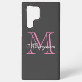 Monogram Samsung Galaxy S22 Ultra Case Samsung Galaxy Hülle (Rückseite)