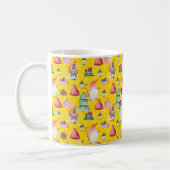 Monogram Santa Gnome for Christmas Pattern Gelb Kaffeetasse (Links)