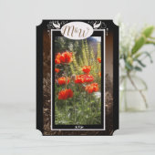 Monogram Save The Date (Stehend Vorderseite)