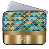 Monogram-Scales aus Edelmetall-Schwanz Laptopschutzhülle (Vorderseite)