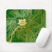 Monogram-Schaltkreis Hauptplatine Elektronik-Chip  Mousepad (Mit Mouse)