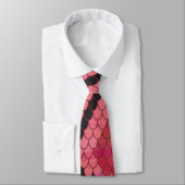 Monogram Schlange Schwarz und Rot Krawatte (Gebunden)