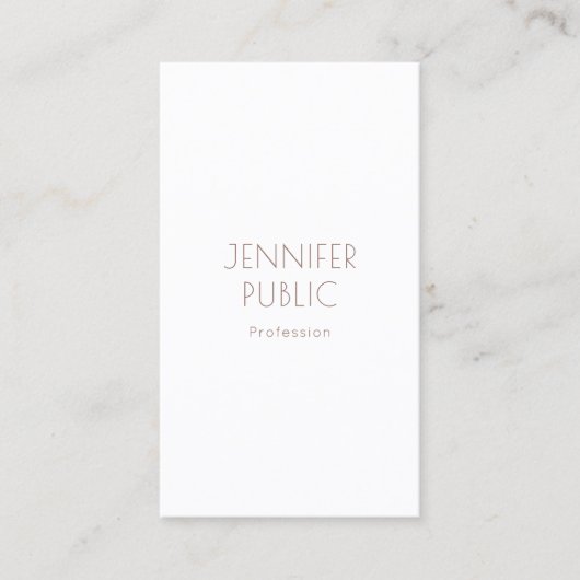 Monogram Schlicht Elegant Modernes Design Beruflic Visitenkarte (Vorderseite)