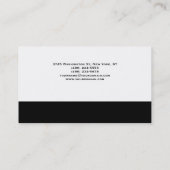 Monogram Schlicht Modern Consultant Business Card Visitenkarte (Rückseite)