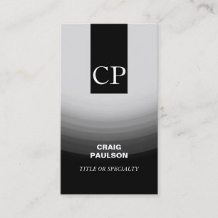 Monogram Schlicht Simple Consultant Business Card Visitenkarte