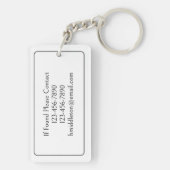 Monogram Schlüsselanhänger (Rückseite)