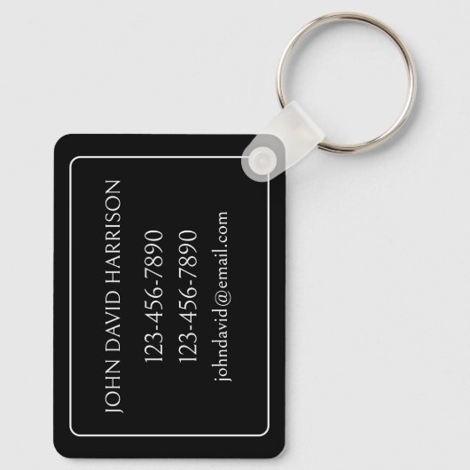 Monogram Schlüsselanhänger (Rückseite)