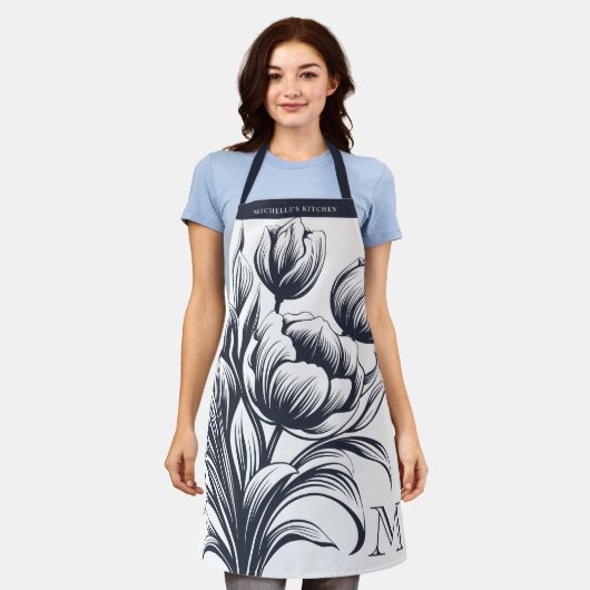 Monogram Schürze (Getragen)