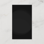 Monogram Schwarz-weiß Modern Simple Business Card Visitenkarte (Rückseite)