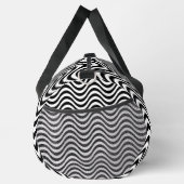 Monogram Schwarz-weiß Wavy Stripes Psychedelic Duffle Bag (Rechts)