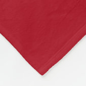 Monogram Schwarzer E-Bass / Dunkelrot Fleecedecke (Ecke)