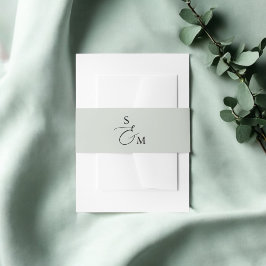 Monogram Script Ampersand Elegant Einladungsbanderole