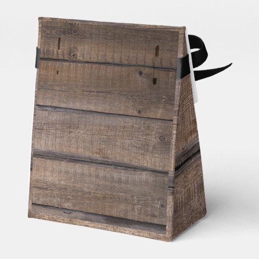 Monogram Script Barn Country Rustic Wedding Party Geschenkschachtel (Rückseite)