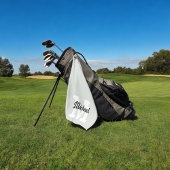 Monogram Script Calligraphy Sage Green Golfhandtuch