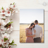 Monogram Script Elegant Foto Wedding Save The Date