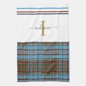 Monogram Script Kariert Tartan Clan Anderson Karo Geschirrtuch (Vertikal)