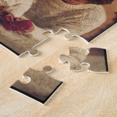 Monogram Script Multi Photo Family Gift Puzzle (Seite)