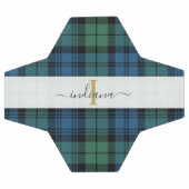 Monogram Script Name Kariert Clan Campbell Tartan Fußball (Flach)