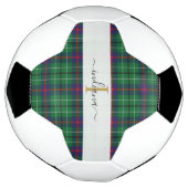 Monogram Script Name Kariert Clan Duncan Tartan Fußball (Gedreht)