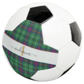 Monogram Script Name Kariert Clan Duncan Tartan Fußball (Dreiviertel)