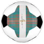 Monogram Script Name Kariert Clan Wilson Tartan Fußball (Gedreht)
