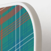 Monogram Script Name Kariert Clan Wilson Tartan Pickleball Schläger (Linke Seite)