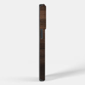 Monogram Script Name Rustic Printed Wood Case-Mate iPhone Hülle (Rückseite / Rechts)