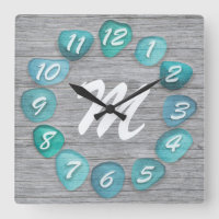 Monogram Sea Glass Beach Driftwood