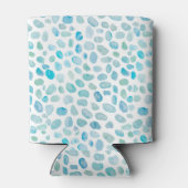 Monogram Sea Glass, personalisierter Name Dosenkühler (Rückseite)