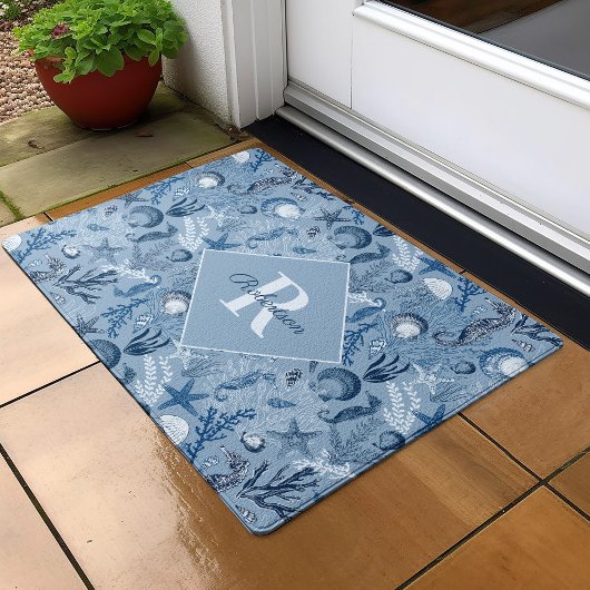 Monogram Sea Life Fußmatte