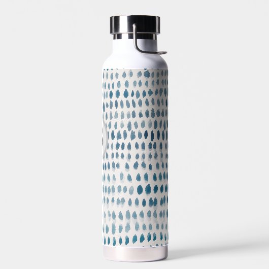 Monogram Seaglass Pattern Ocean Trinkflasche (Links)