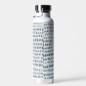 Monogram Seaglass Pattern Ocean Trinkflasche (Rechts)