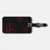 Monogram Secret Agent Kids Gepäckanhänger (Rückseite horizontal)