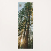 Monogram Sequoia Trees Giants Forest Nature Yogamatte (Vorderseite)