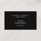 Monogram Serif Corporate Minimal Gold Glitzer Visitenkarte (Rückseite)