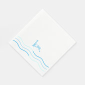Monogram Serviette (Ecke)
